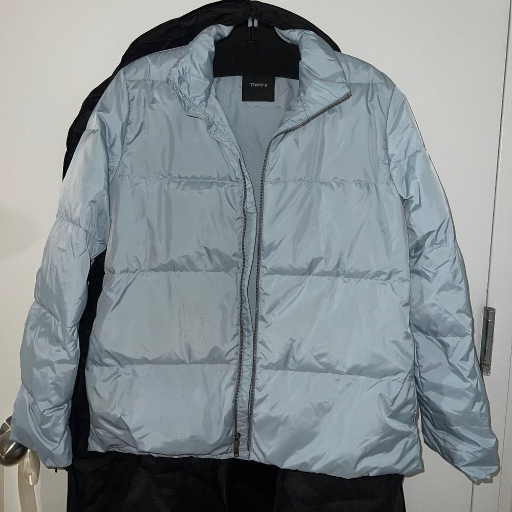 Theory Blue Puffer Jacket